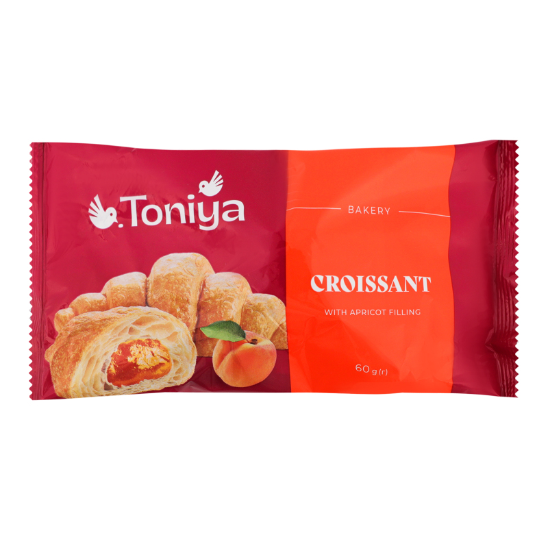 Круасан з абрикосовою начинкою Toniya м/у