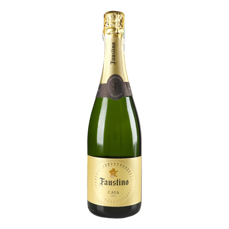 Вино игристое 0.75л 11.5% белое брют Cava Faustino бут Faustino ...