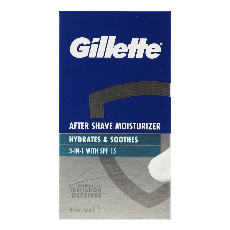 Лосьон после бритья SPF15 3в1 Hydrates&Soothes Gillette 50мл Gillette ...