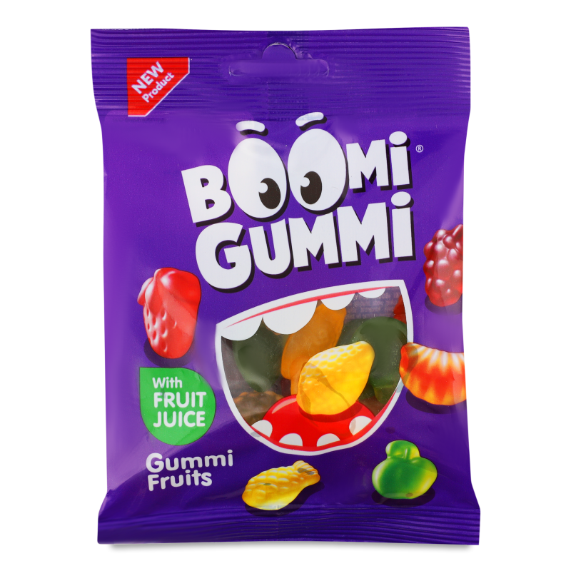 Цукерки желейні Fruits 70г Boomi Gummi