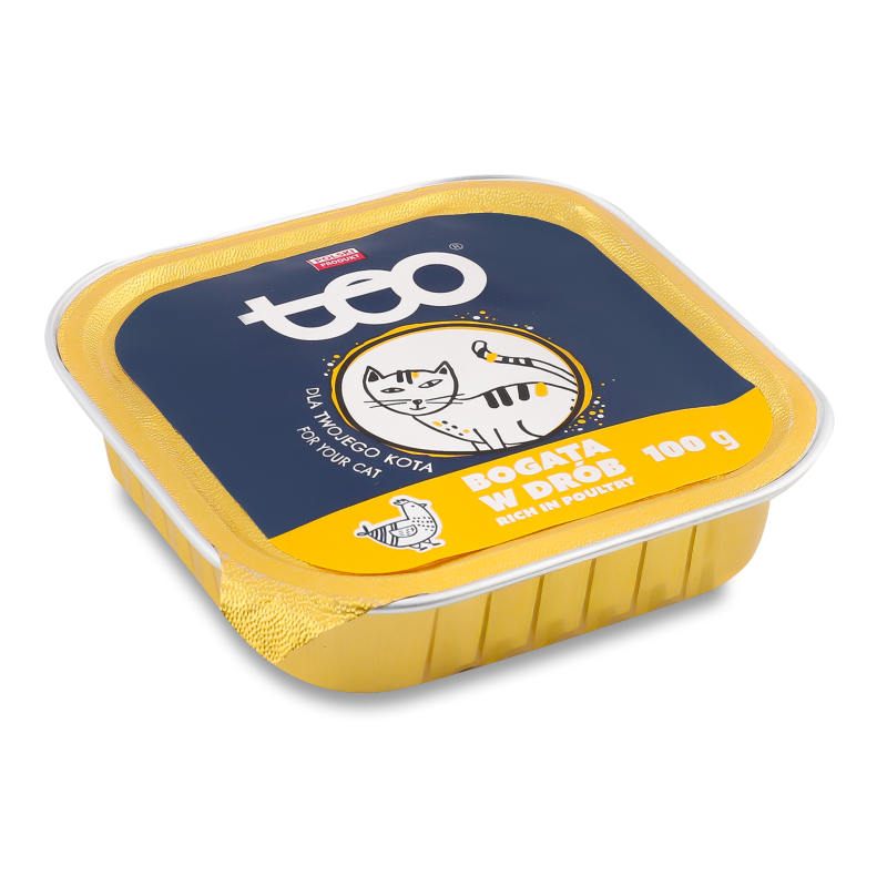 Корм д/котів Паштет з птиці 100г Teo