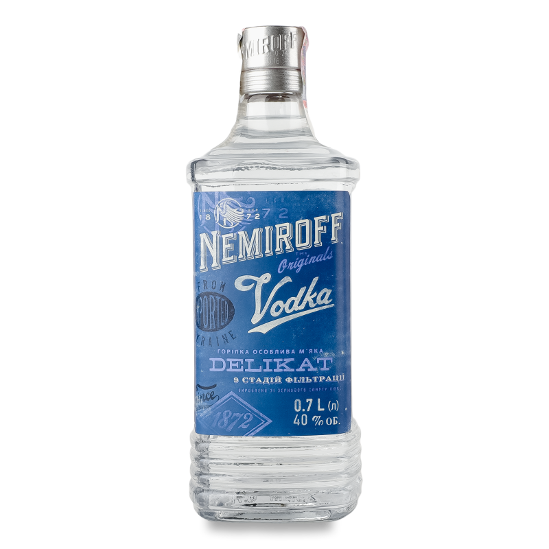 Горілка Делікат м”яка 40% 0,7л штоф Немірофф