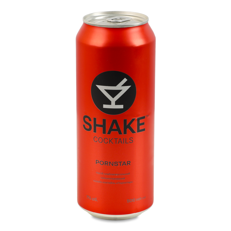 Напій слабоалкогольний Pornstar сильногазований 7% 0,5л ж/б Shake