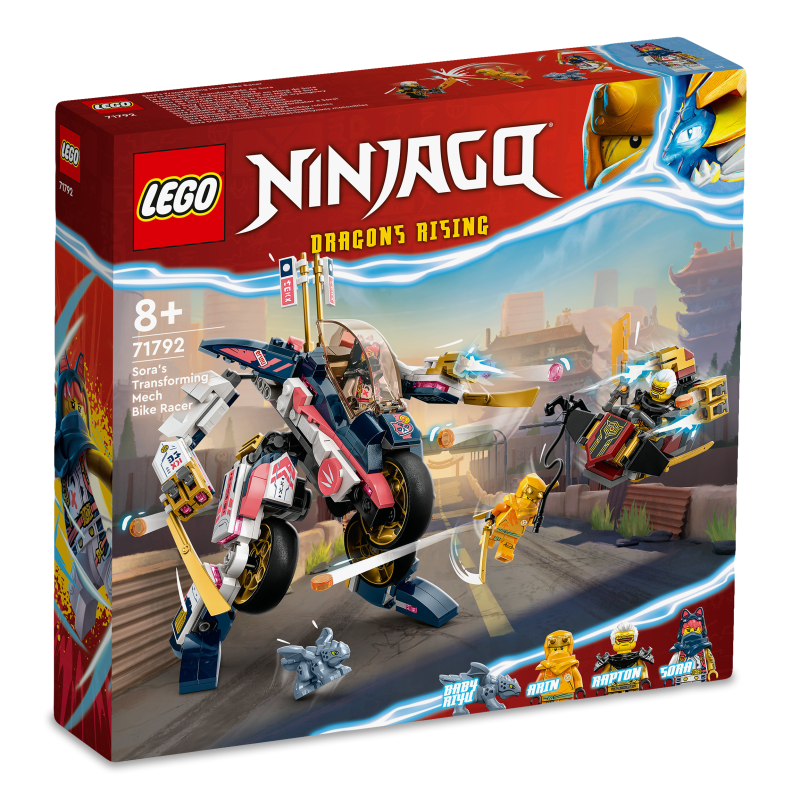 Конструктор Ninjago Перегоновий робобайк-трансформер Сори 71792 Lego