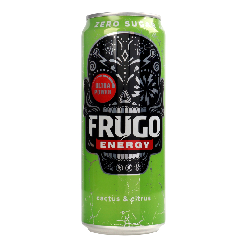 Напій енергетичний безалкогольний сильногазований Cactus&Citrus Energy Frugo з/б
