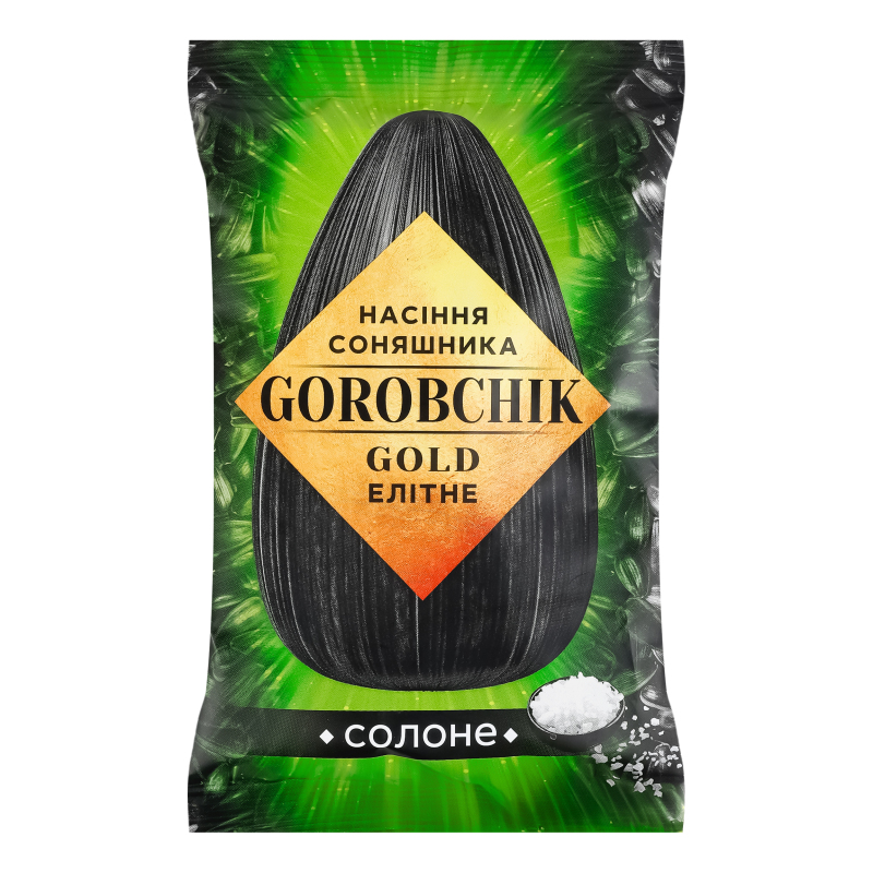 Насіння соняшника смажене солоне Елітне Gold Gorobchik м/у