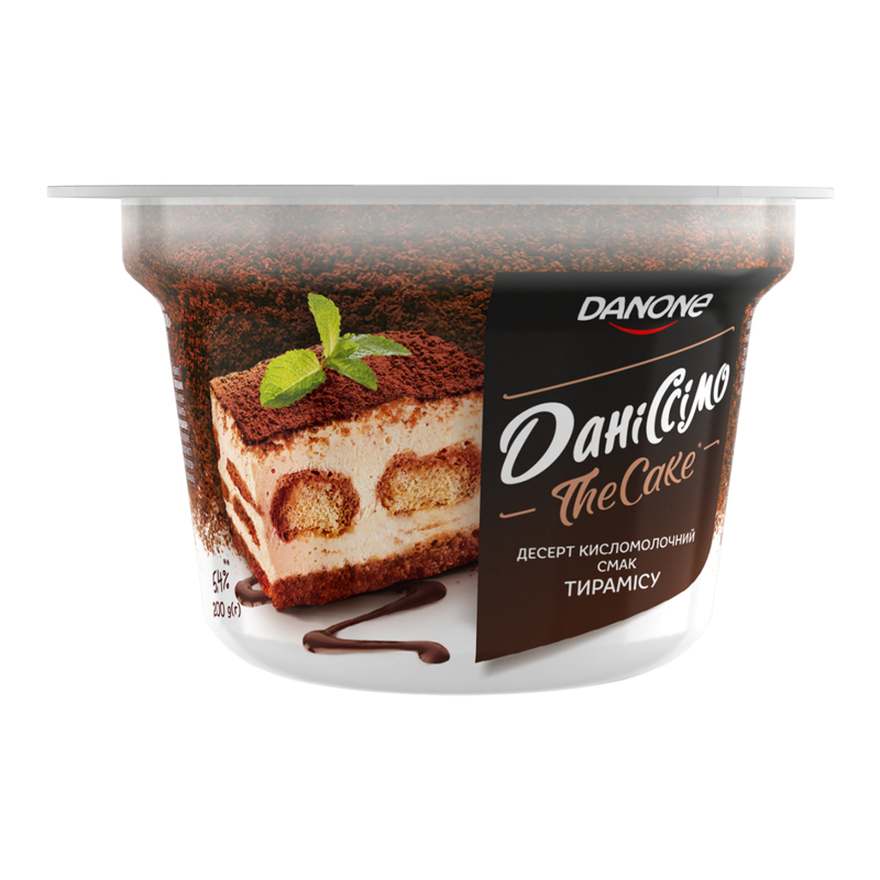 Десерт 5.4% кисломолочний Тирамісу The Cake Даніссімо ст