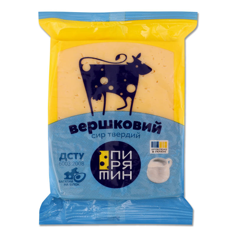 Сир Вершковий 50% 160г в/у Пирятин