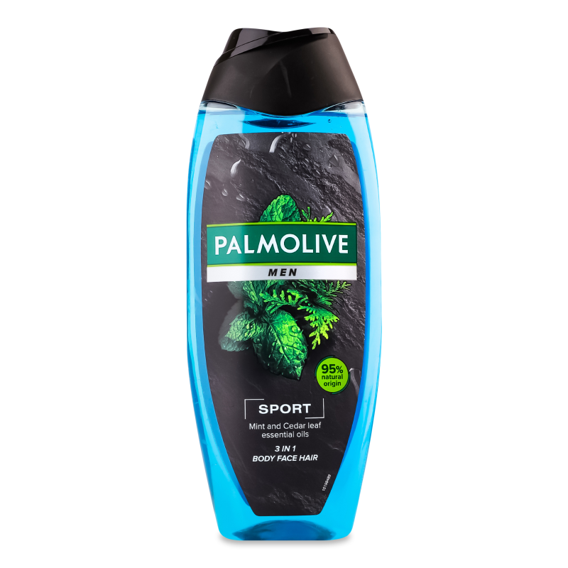 Гель д/душу Sport Ефірні олії м’яти та листів кедра д/чоловіків 500мл Palmolive