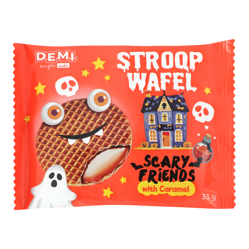 Вафля с карамельной начинкой Scary friends Stroopwafel D.E.M.I. м