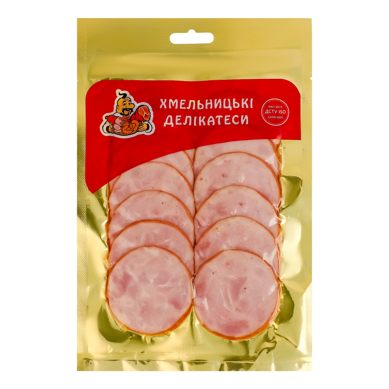Ковбаса нарізка Дрогобицька Хмельницькі делікатеси н/к в/ґ в/у