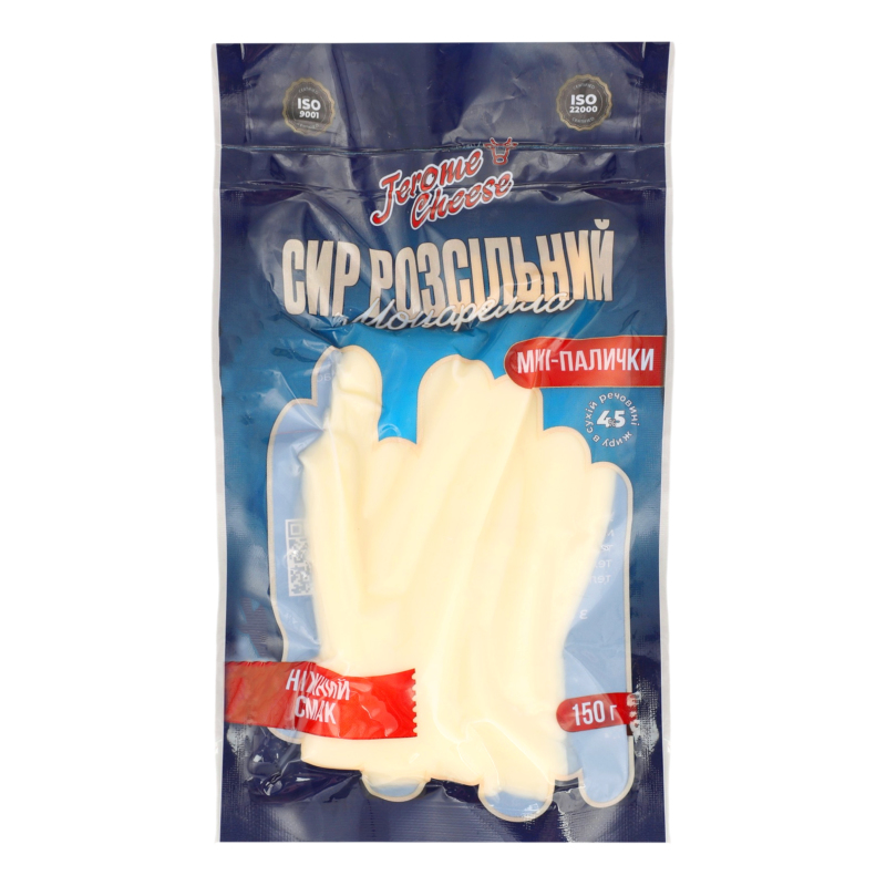 Сир 45% розсільний міні-палички Моцарелла Jerome Cheese в/у