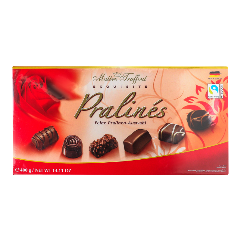Цукерки Асорті червоне Pralines Exquisite Maitre Truffout к/у