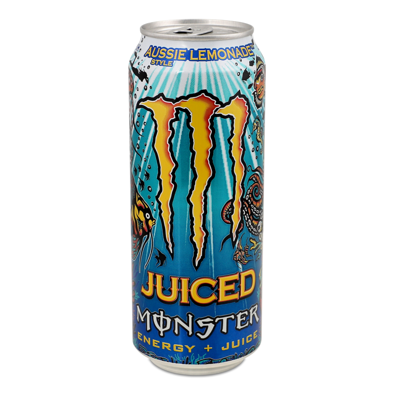 Напій енергетичний безалкогольний Aussie lemonade Juiced сильногазований 500мл ж/б Monster Energy