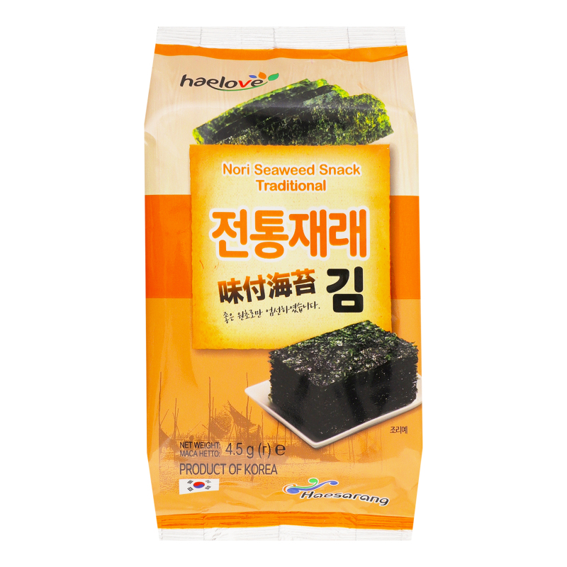 Нори снек Традиционный Haelove м/у 4.5г Haelove(18809151900714