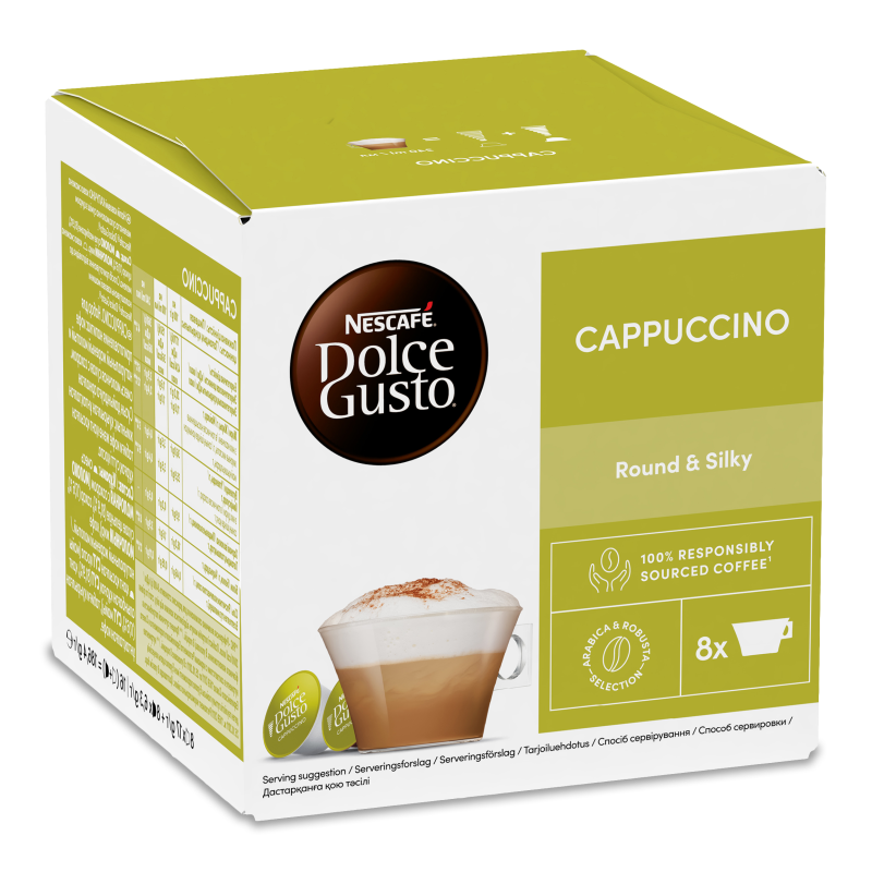 Напій кавовий Cappuccino 16капсул Nescafe Dolce Gusto