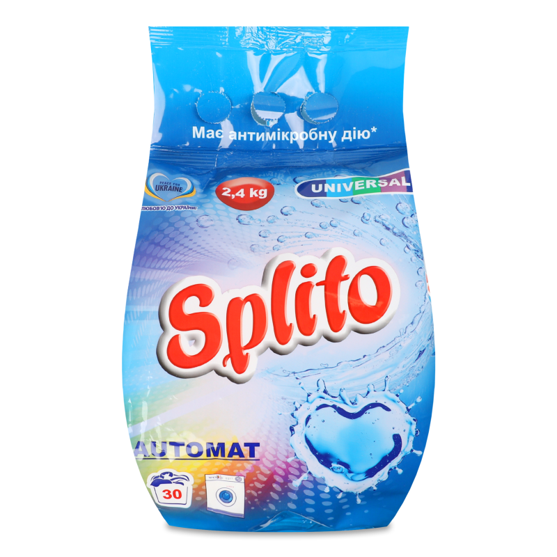 Порошок пральний Універсал автомат 2,4кг Спліто