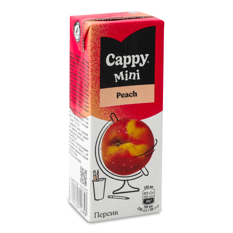 Нектар Mini Персик 200мл т/п Cappy