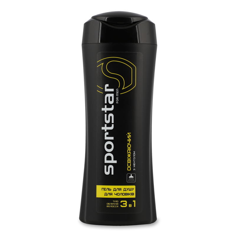 Гель д/душу Освіжаючий з ментолом д/чоловіків 250мл Спортстар