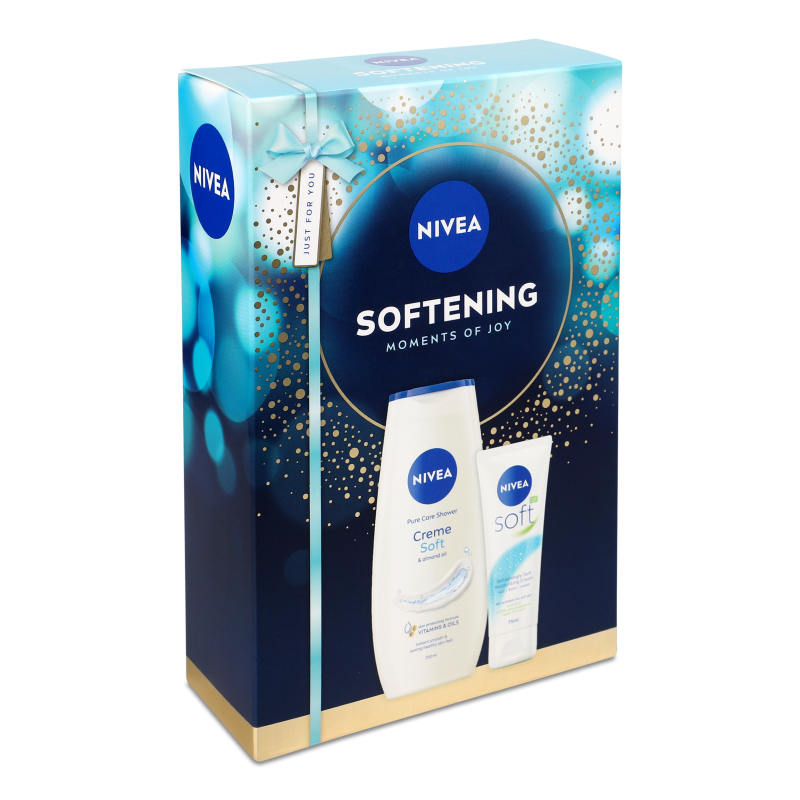 Набір Softening Гель-догляд д/душу Crеme Soft 250мл+Крем д/тіла Soft 75мл Nivea