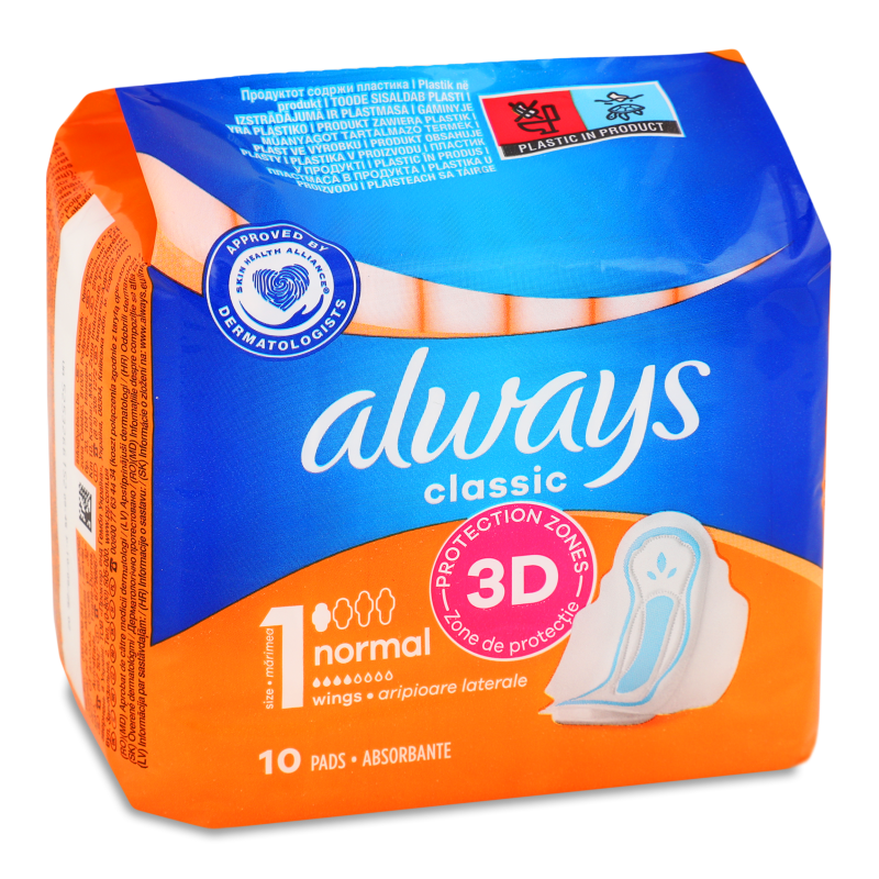 Прокладки гігієнічні Классік нормал 10шт Олвейс