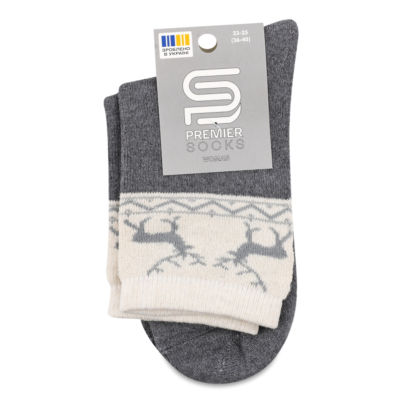 Шкарпетки жіночі класичні махрові бавовна р.23-25 11В25-1 Premier Socks