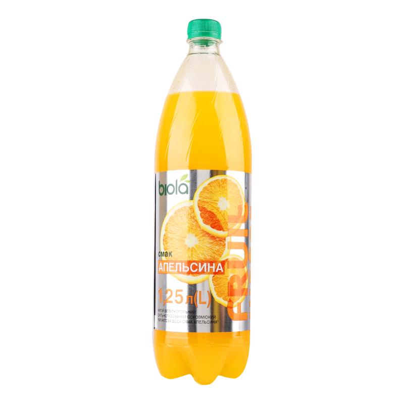 Напій безалкогольний сильногазований соковмісний Апельсин Fruit Water Biola п/пл