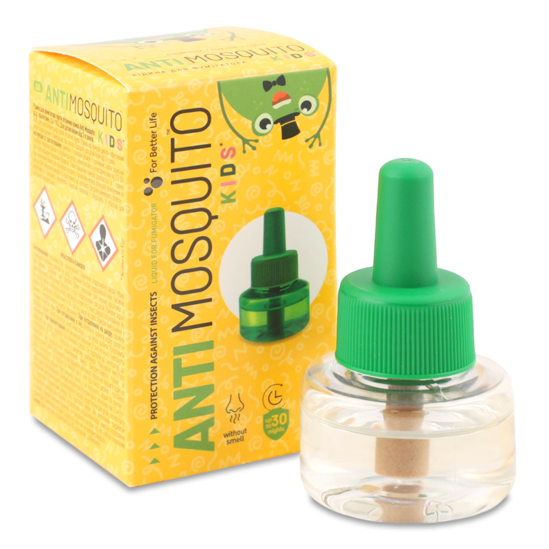 Рідина д/електрофумігатора Kids д/дітей від 3років 30ночей 15,3мл Antimosquito