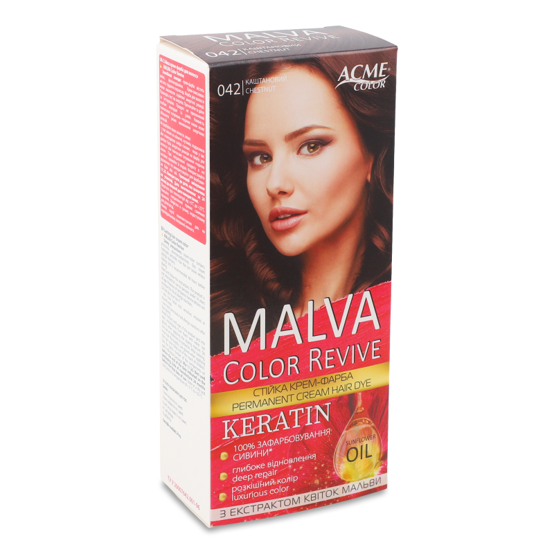 Крем-фарба д/волосся Color Revive 042 каштановий Malva