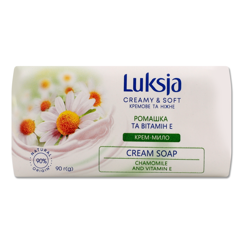 Крем-мило Ромашка та вітамін Е 90г Луксія