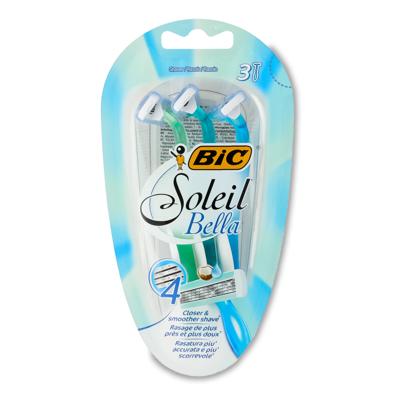 Станок д/гоління одноразовий Soleil Bella жіночий 3шт BiC