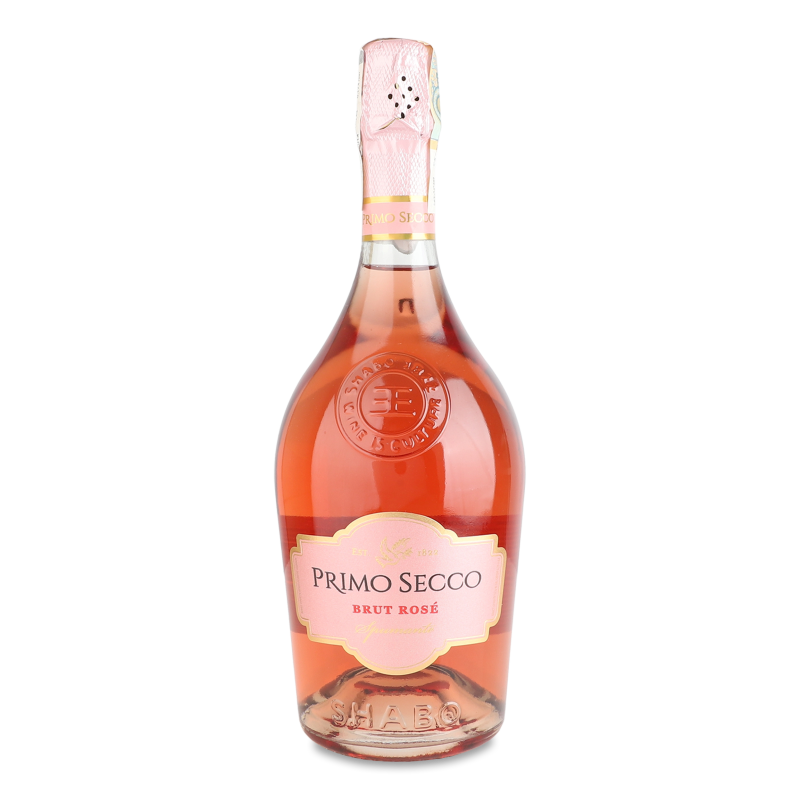 Вино ігристе Primo Secco рожеве брют 12,7% 0,75л Shabo