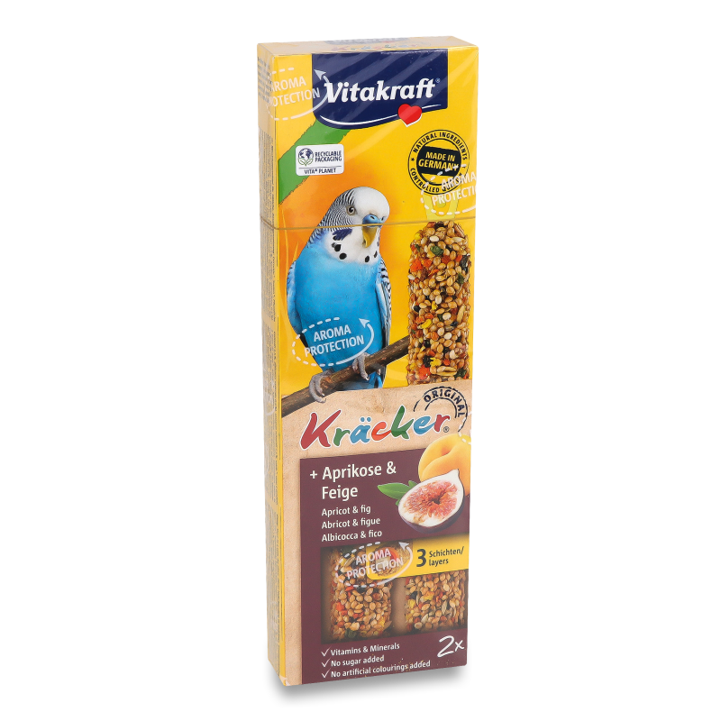 Ласощі д/папуг Крекер з фруктами 2шт Вітакрафт