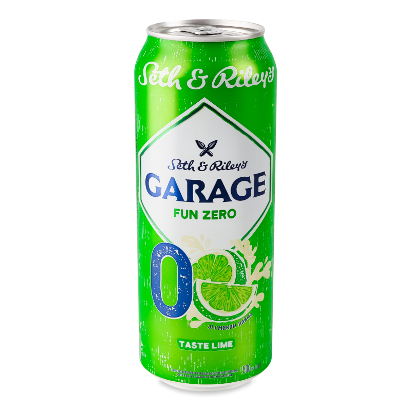 Пиво спеціальне з смаком лайма б/а 0,5л ж/б С енд Р Гараж