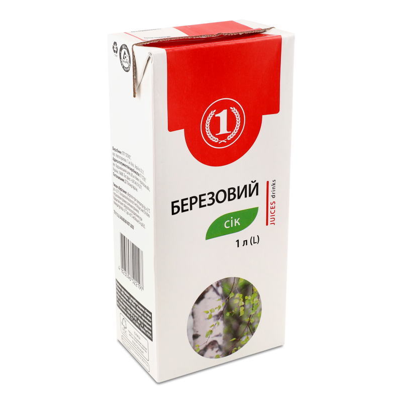 Сiк березовий з цукром 1л т/брік ТМ “1”