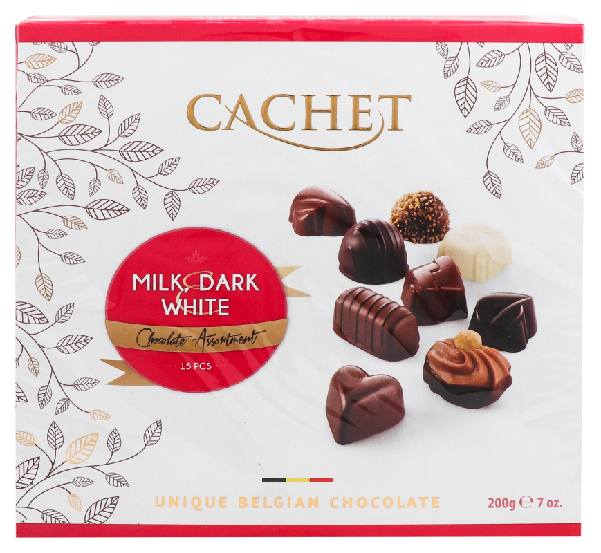 Cachet Milk Dark&White assorted asr. 0.2kg k a #2 (5412956120100)