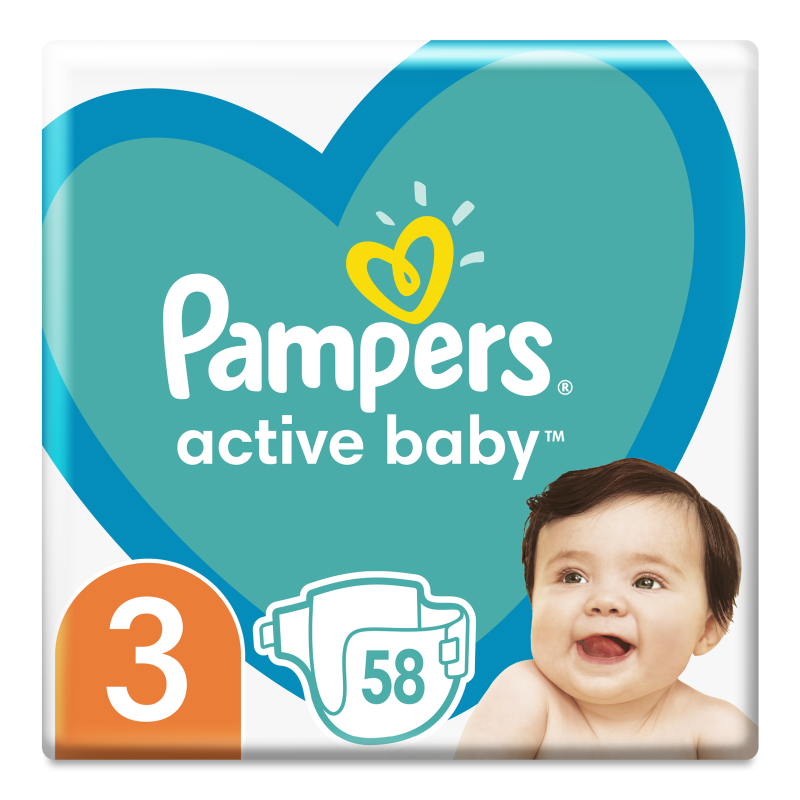 Підгузники Ектів бейбі 3 6-10кг 54шт Памперс