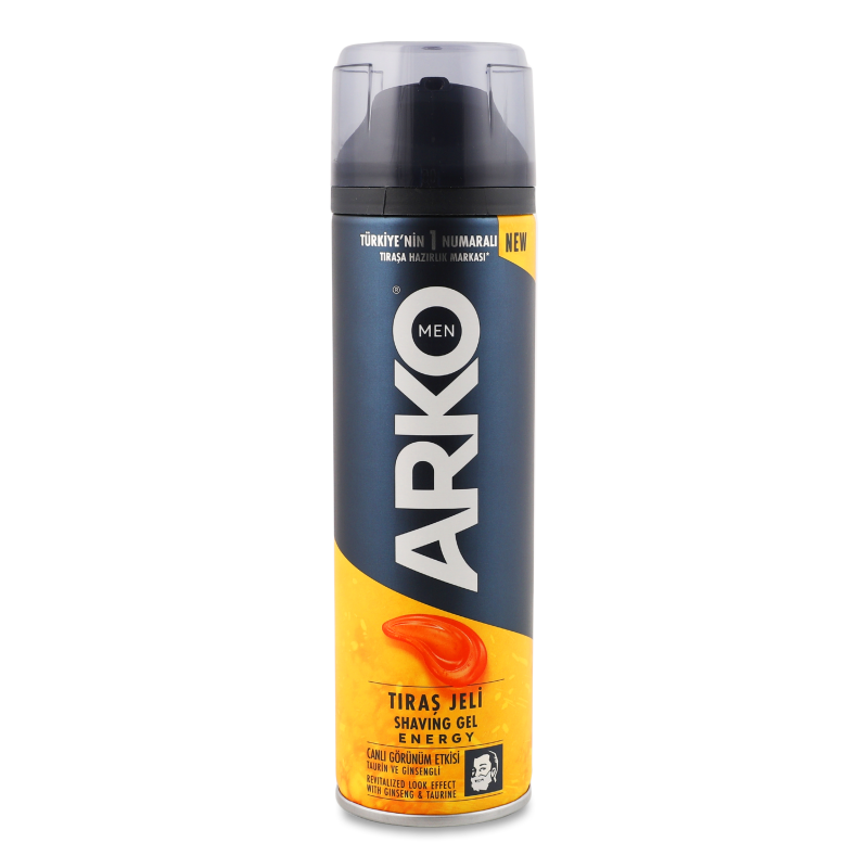 Гель д/гоління Energy+ 200мл Arko
