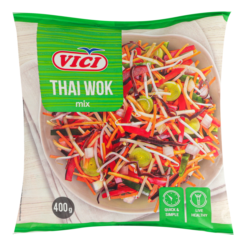 Wok Mix Овощи быстрозамороженные Thai wok mix Vici м/у 400г Vici(5903154545241 ...