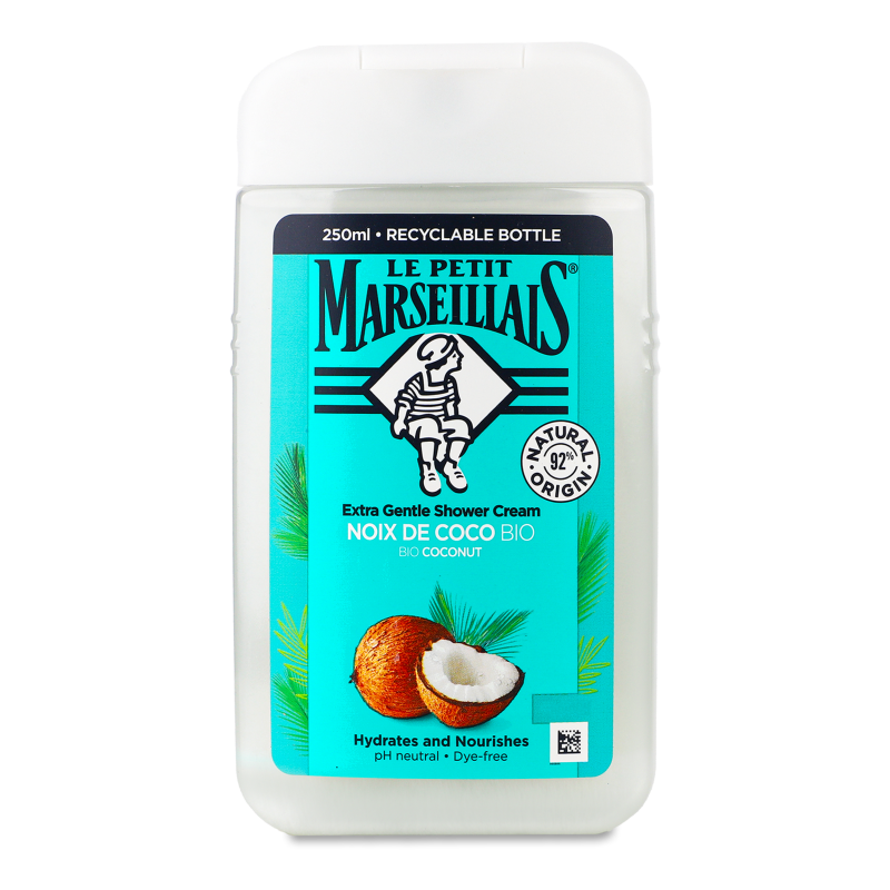 Гель д/душу Bio Coconut 250мл Le Petit Marseillais
