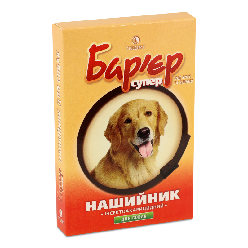 Нашийник д/собак інсектоакарицидний Бар”єр супер чорний 65*5см Продукт