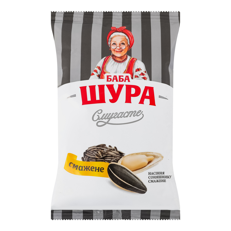 Насіння соняшнику смажене Смугасте Баба Шура м/у