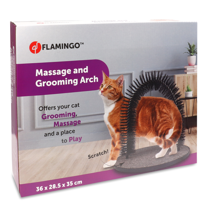 Щітка д/масажу та догляду тварин Тріумф Дуга 36*28,5*35см Flamingo