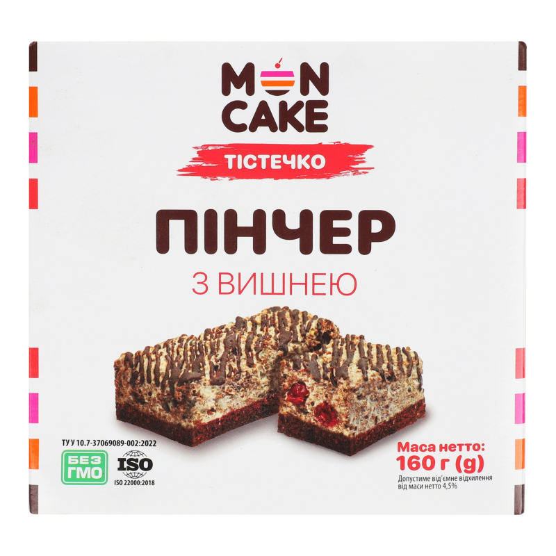 Пирожное Пинчер с вишней Mon Cake к/у 160г Mon Cake