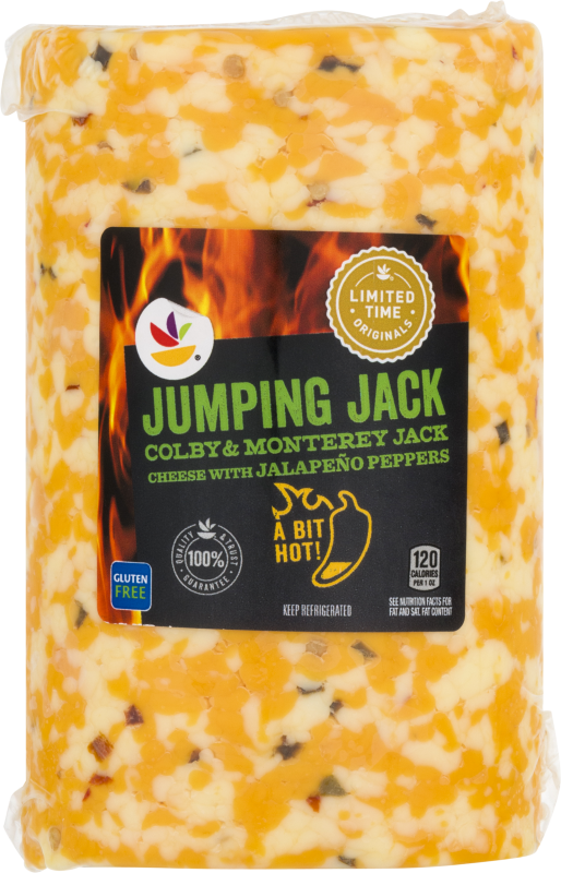 Ahold Jumping Jack Cheese Colby & Monterey Jack with Jalapeno Peppers