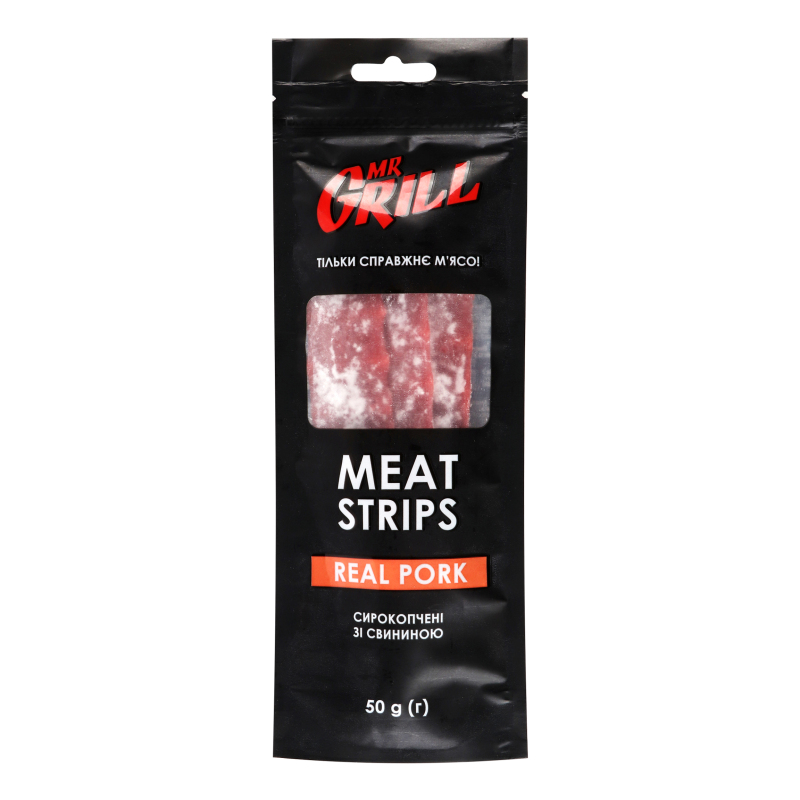 Ковбаски Real Pork Meat Strips Mr.Grill с/к м/у