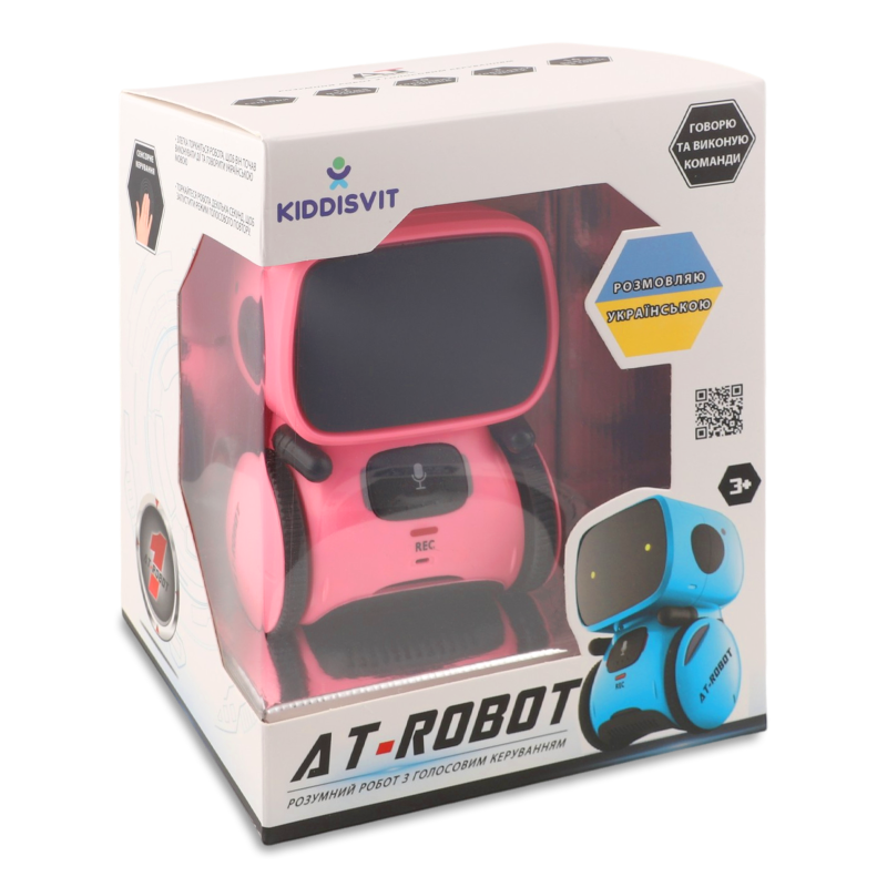 Іграшка Інтерактивний робот рожевий з голосовим керуванням AT-Robot