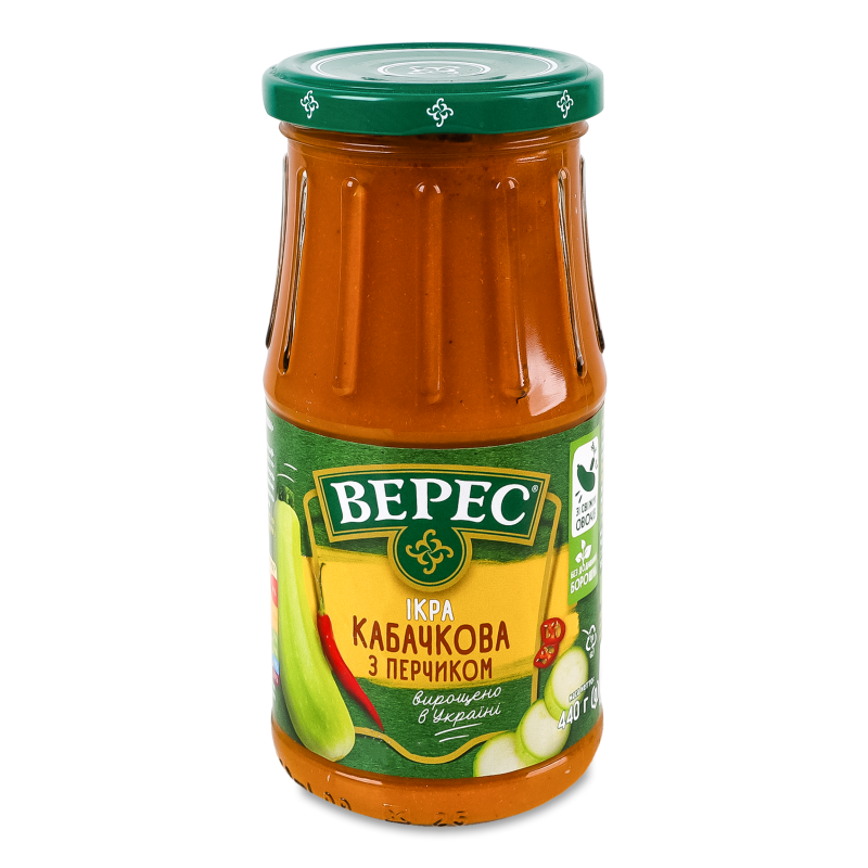 Ікра кабачкова з перчиком 440г твіст/б Верес