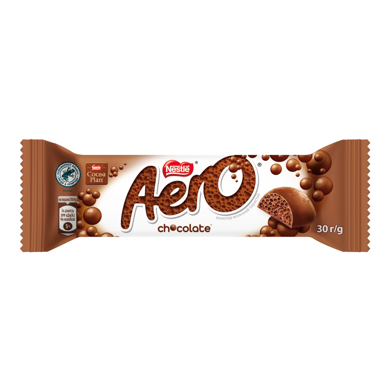 Шоколад молочний пористий Aero м/у 30г Aero(4823000920019