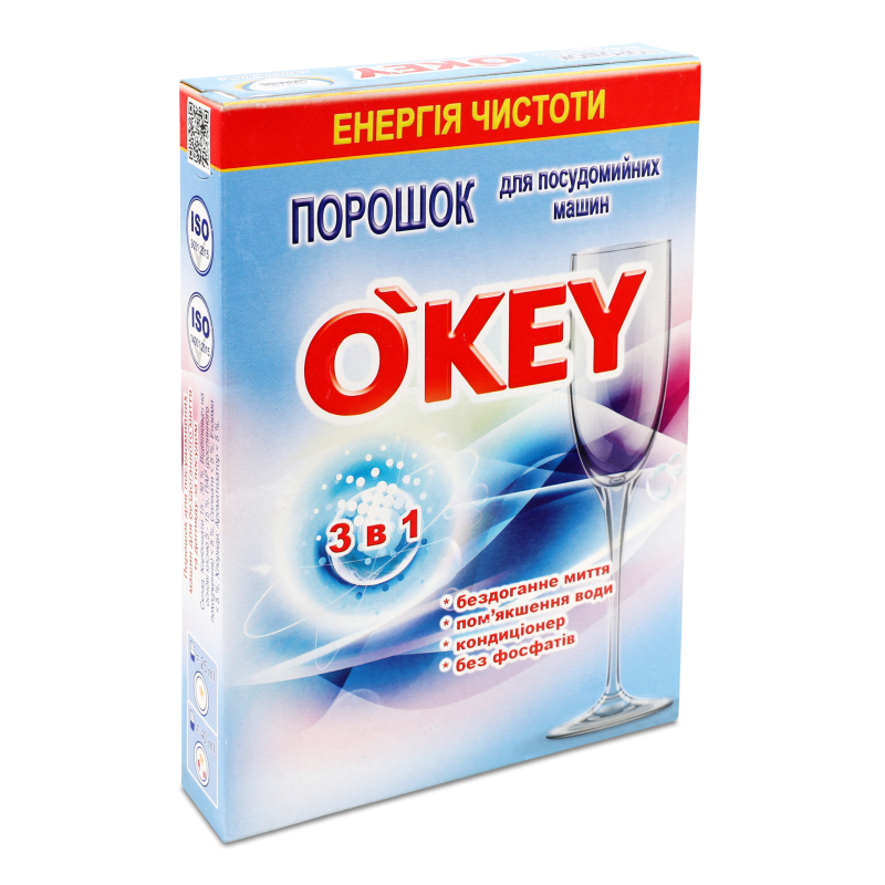 Порошок д/посудомийних машин 500г О”Кей